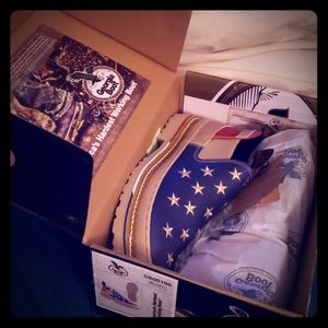 Georgia boots womens american flag ankle boots